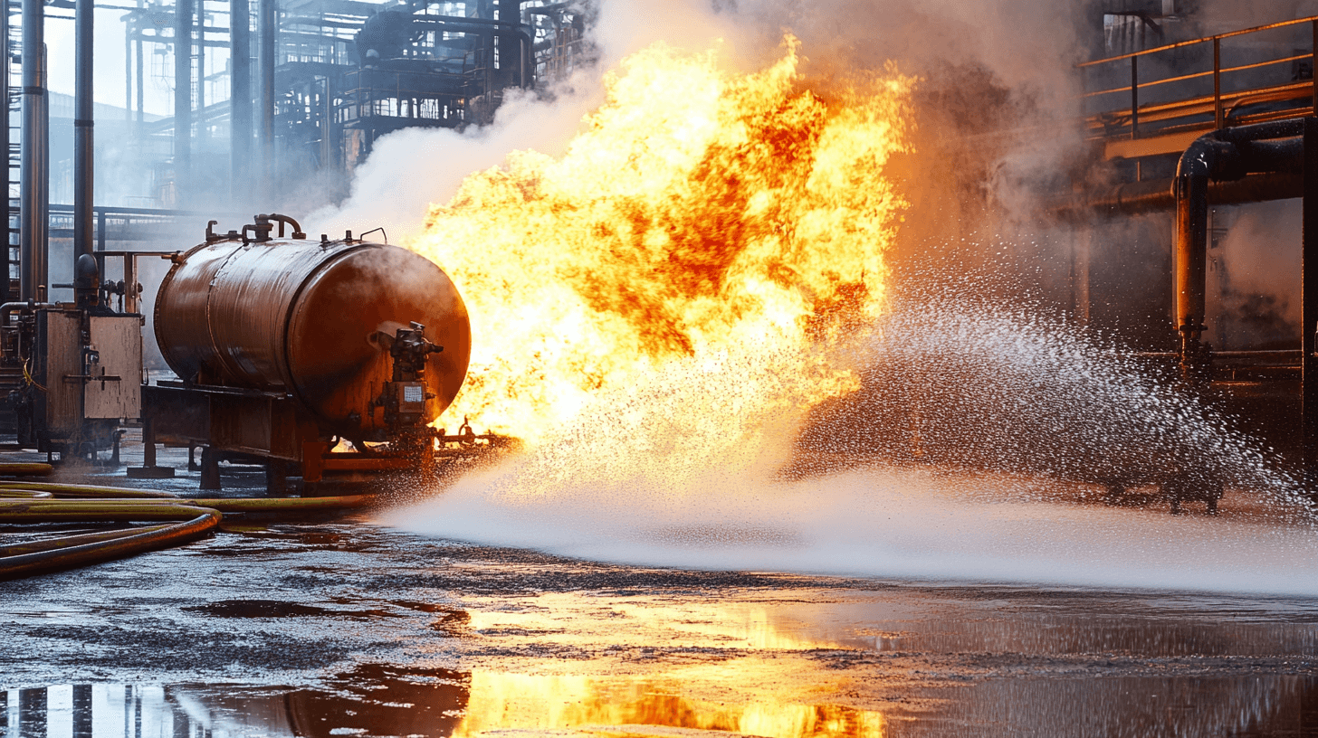 anneink_66402_flammable_liquid_fire_being_put_out_be_fire_sup_7e8ddef8-afa0-4ee5-aba1-ac8bf4fcc6f3_0 explosion suppression systems from Healey Fire Protection